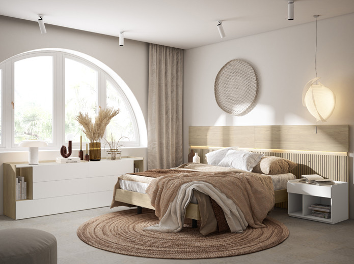 Dormitorio moderno minimalista - Tienda de muebles en Madrid